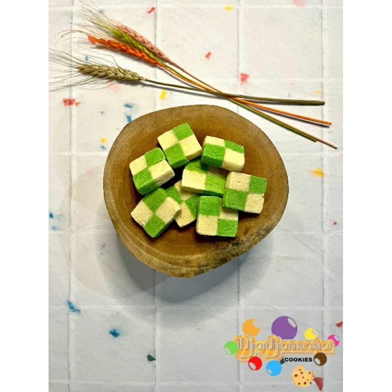

Pandan Ketupat Cookies