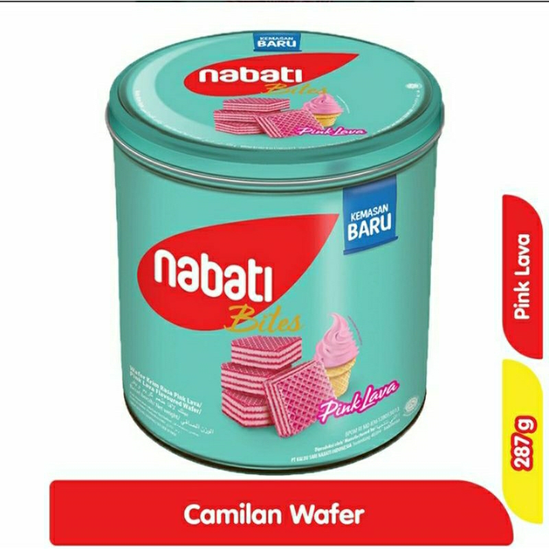 

nabati Bites Wafer Pink Lava Kaleng 287 g