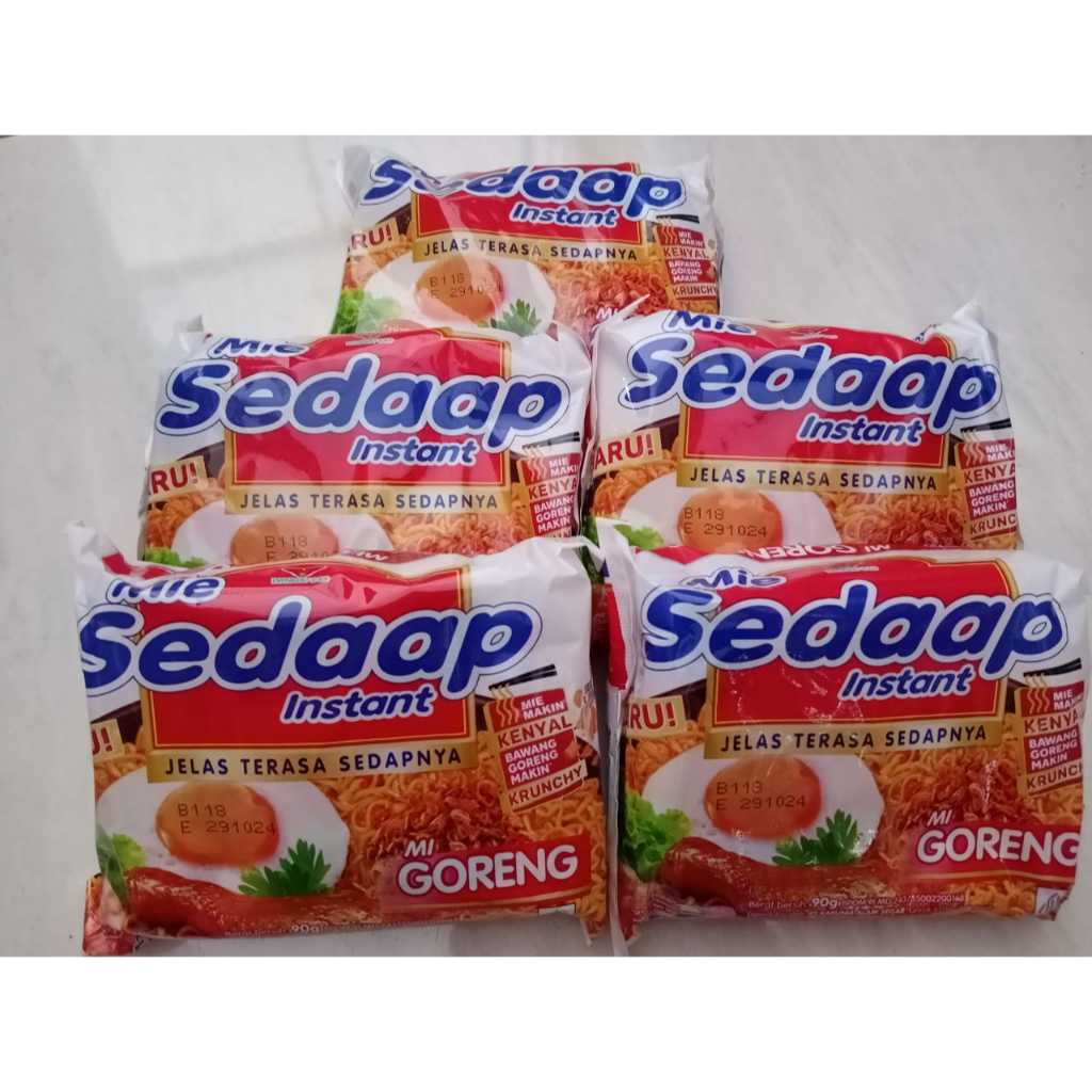 

Sedaap Mie Instan Goreng / Soto / Ayam Bawang isi 5 pcs