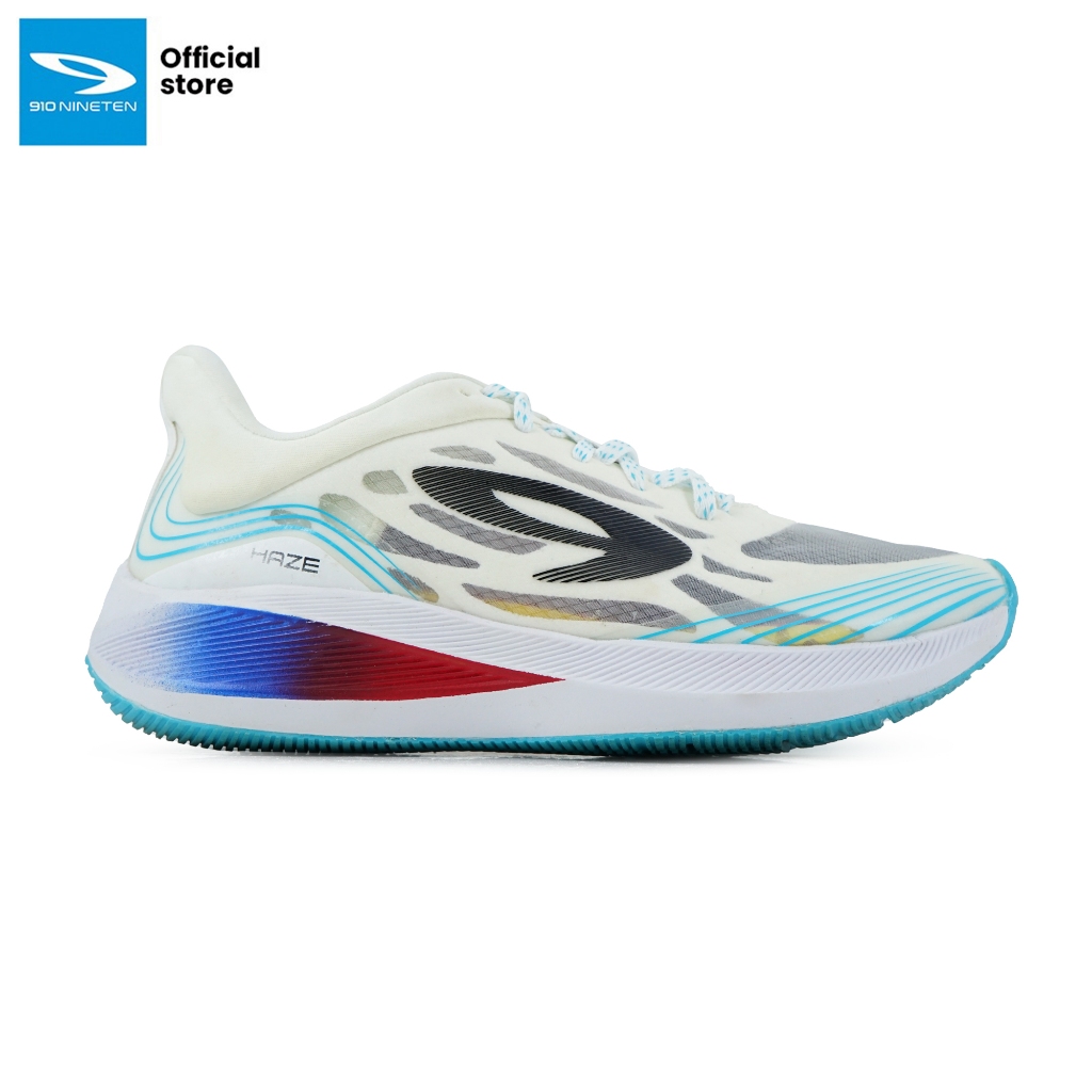 910 Nineten HAZE VISION Sepatu Running Lokal - Putih/Biru-muda