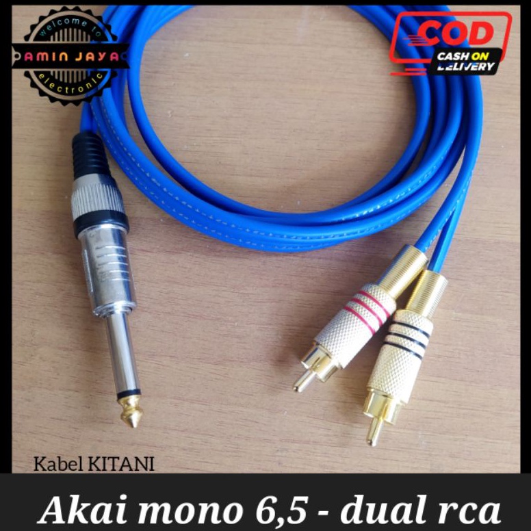 RECOMENDED Kabel jack akai mono 65 to dual rca  jack akai mono to rca