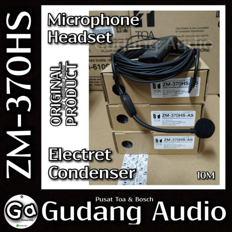 RECOMENDED Microphone Headset Mic Headset Toa ZM37HSAS