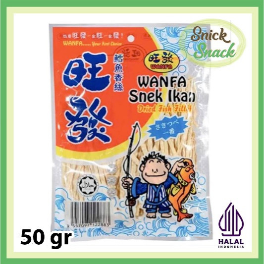 

Wanfa Snek Ikan 50 gr Cemilan Instan Fish Snack Gurih Enak Halal