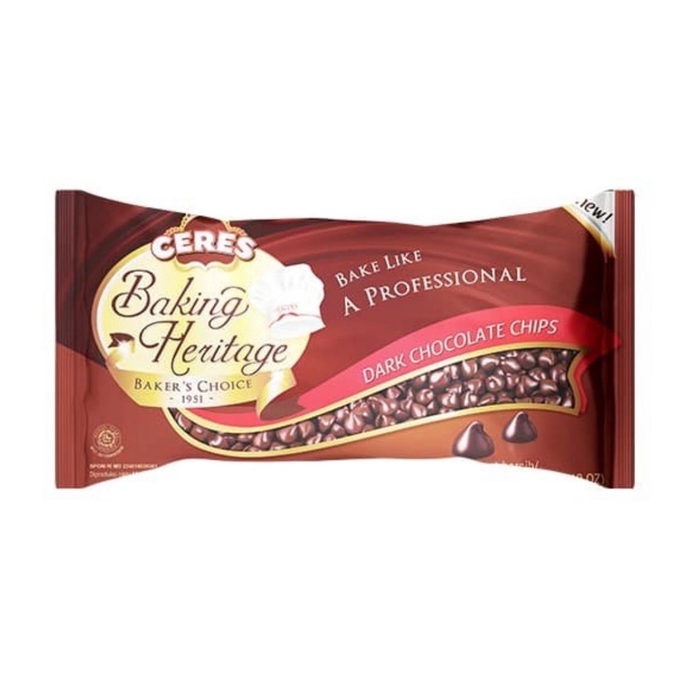 

WPE322 Terlaris Ceres Baking Heritage Dark Chocolate Chips Chips 25gram