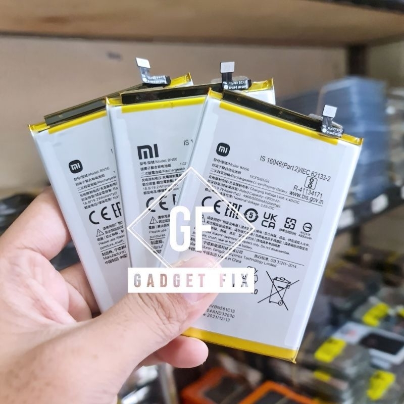 Baterai Batre Xiaomi BN56 Original HP Xiaomi Redmi 9A Battery Batrei Tanam Xiomi Redmi 9A BN56
