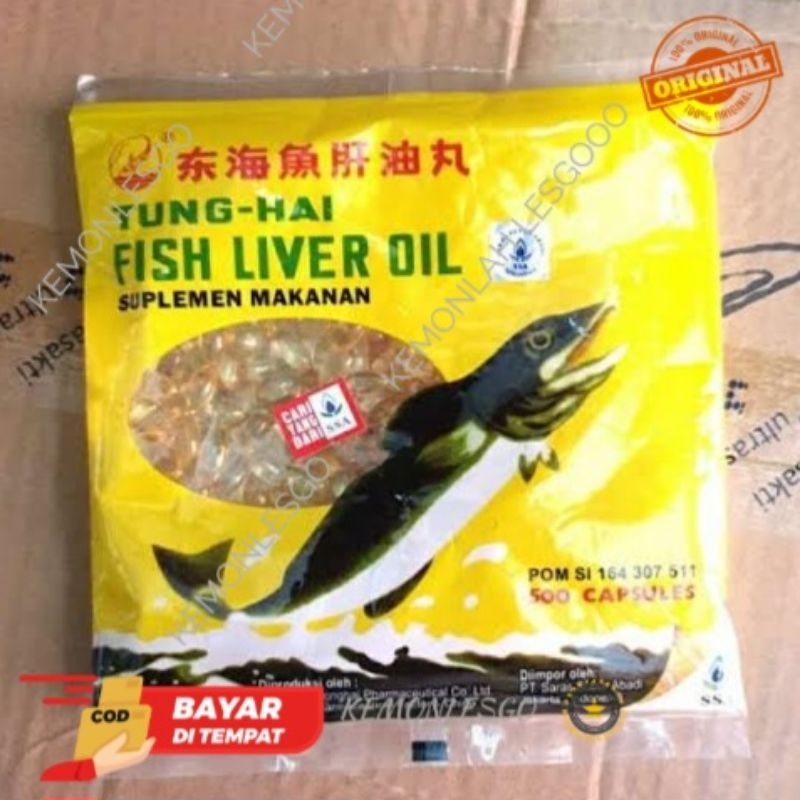 Minyak ikan pack isi 500 capsul TUNGHAI Minyak ikan import original