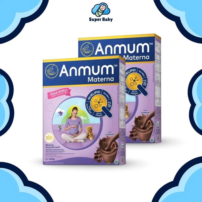 SUSU IBU HAMIL ANMUM MATERNA COKELAT VANILLA STRAWBERRY 400gr