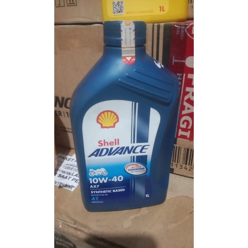 Oli Shell Advance 10W-40 1Liter biru