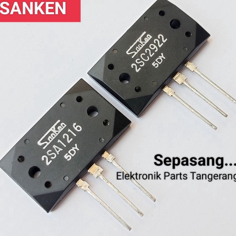RECOMENDED TRANSISTOR SANKEN 2SA1216  2SC2922 II RRT SATU SET TRANSISTOR SANKEN 2SA1216 2SC 2922 A12