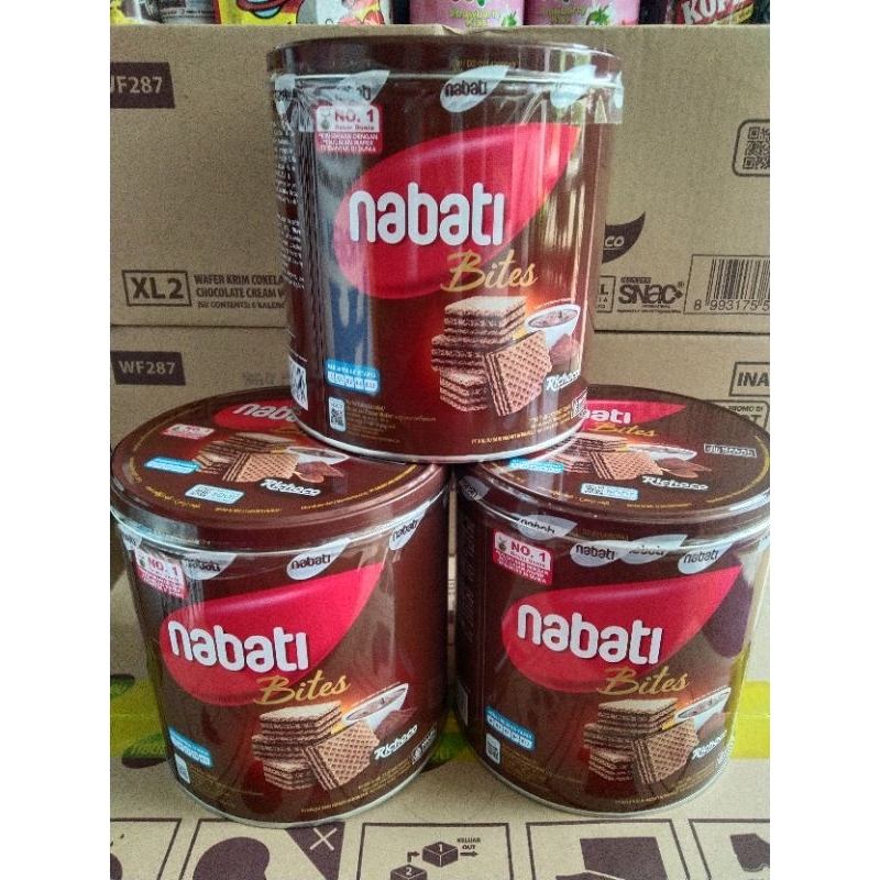 

Nabati wafer kaleng richoco coklat 300g/ Nabati kaleng / nabati keju coklat/ jajan nabati kaleng / nabati