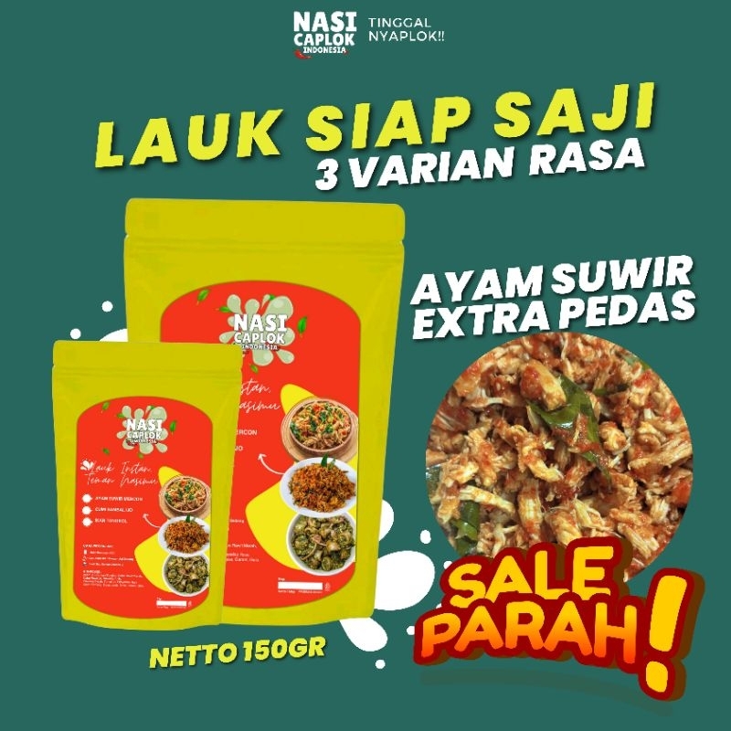 

Lauk Siap Saji Ayam Suwir Mercon 150gr NCI