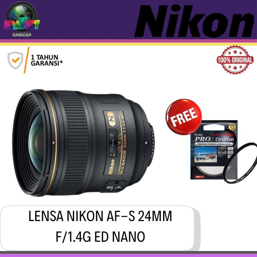 NIKON AF-S 24MM F1.4G ED / LENSA NIKON AF-S 24MM F1.4G ED