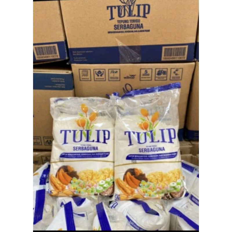 

tepung terigu serbaguna/ tepung tulip/ tepung terigu protein rendah