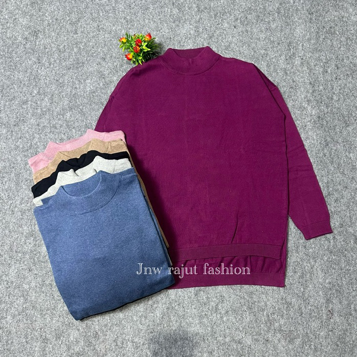 NINDY BLOUSE COTTON KNIT | atasan dan one set rajut katun wanita