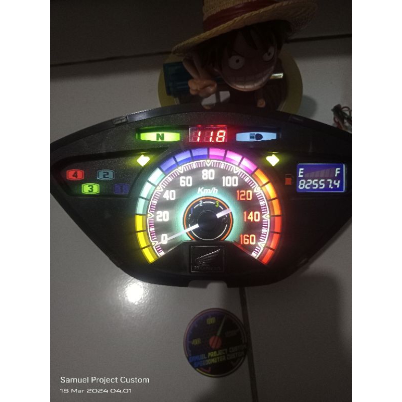 PAPAN SPEEDOMETER HONDA SUPRA X 125 Batman CUSTOM