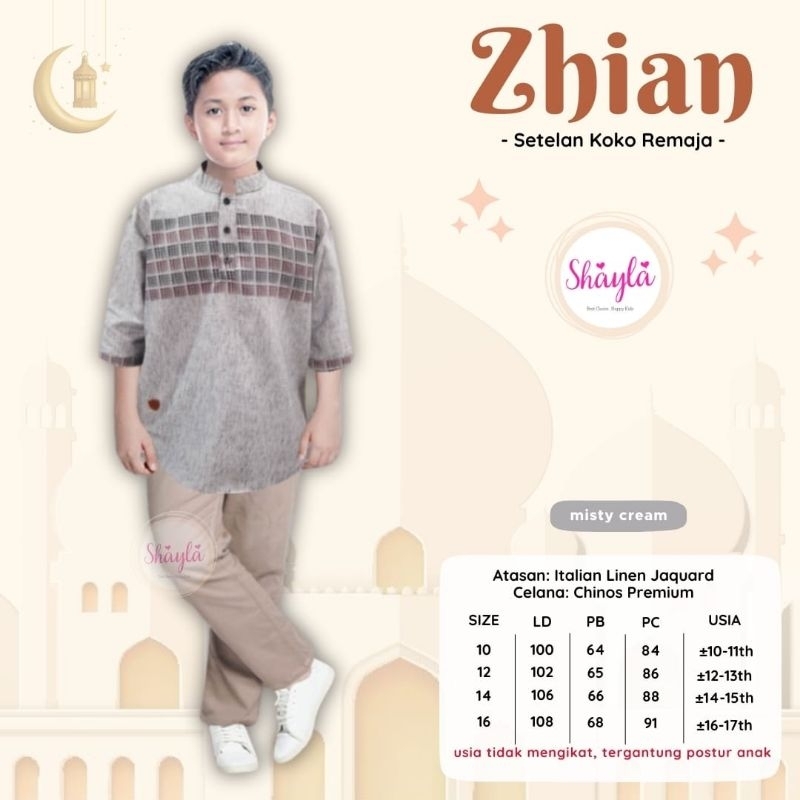 Zhian Set koko By Shayla || Setelan Anak