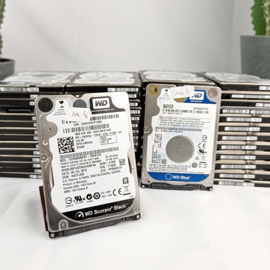 Hardisk Laptop 500GB/320GB WD Blue Seagate Samsung Sata 2.5 HDD