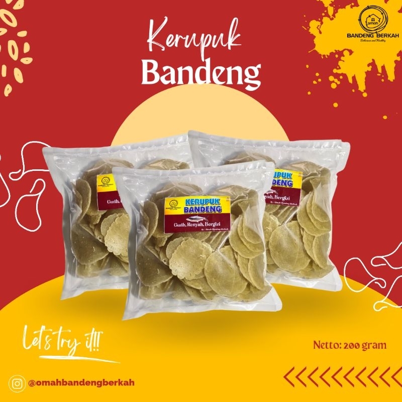 

KERUPUK BANDENG (MENTAH/BELUM DIGORENG) OLEH-OLEH KHAS JUWANA PATI 200gram