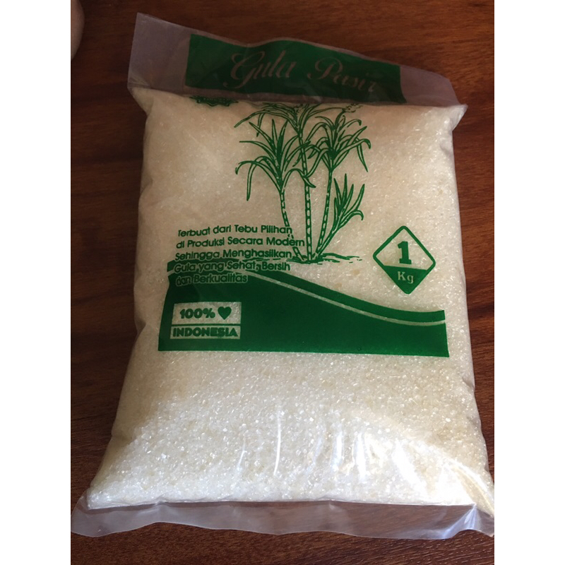 

GULA PASIR KEMASAN 1 KG netto 800gr (JATIM FULL CARGO)