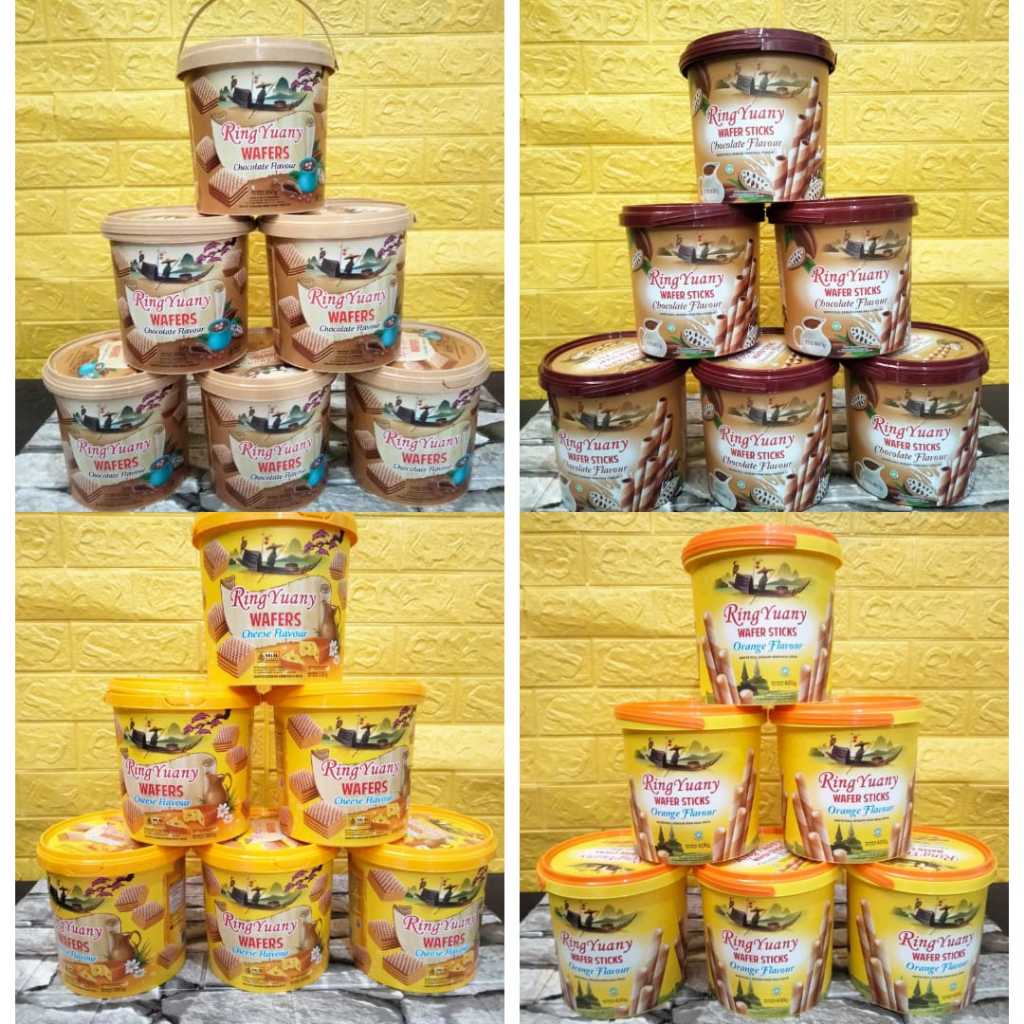 

[COD] WAFER RING YUANY 300GRAM KEMASAN TOPLES - BISKUIT COKLAT STICKS WAFER