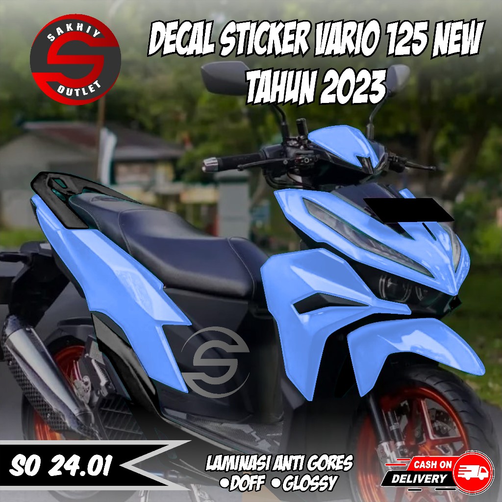 (COD) Decal Stiker Honda Vario 125 NEW  Tahun 2023 Full Body Terbaru - Decal Stiker Polos VARIO 125 