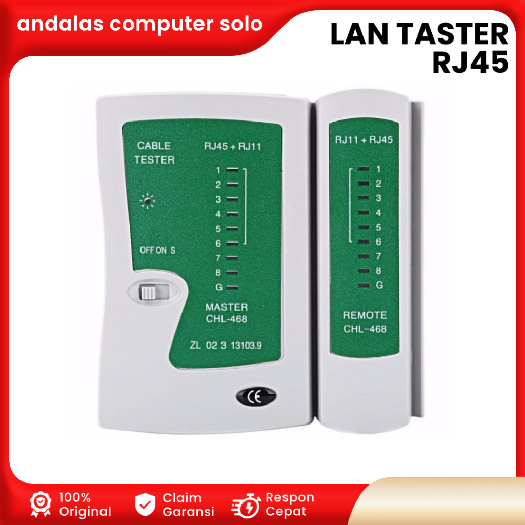 LAN TESTER RJ45 RJ11 NETWORK CABLE TESTER