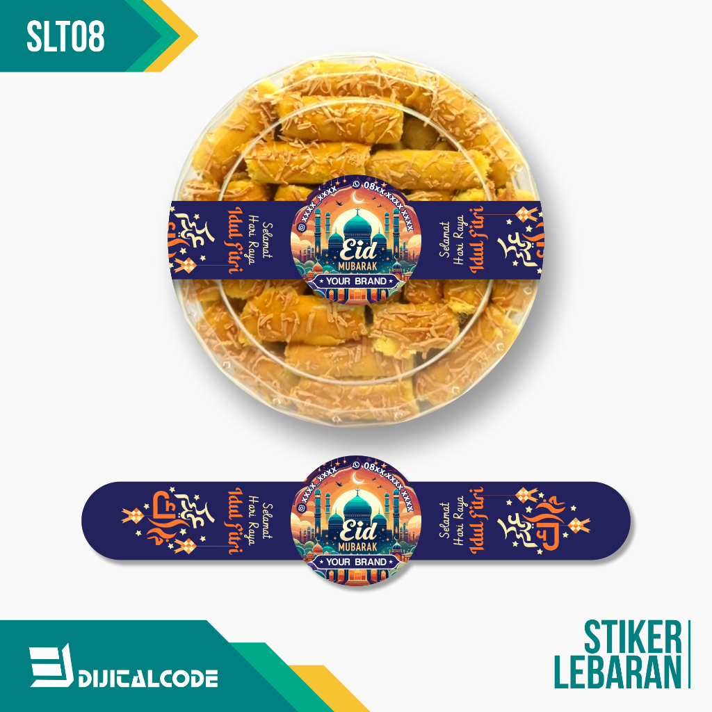 

SLT08 Stiker Label Parcel Segel Toples Kue Lebaran Idul Fitri