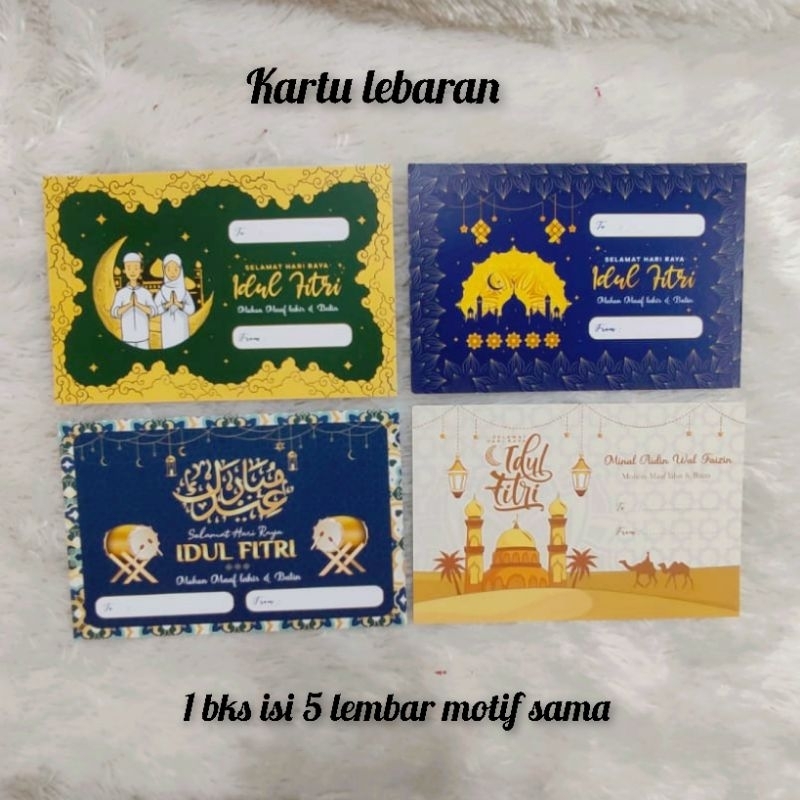 

KARTU LEBARAN IDUL FITRI STIKER TOPLES LEBARAN ISI 5