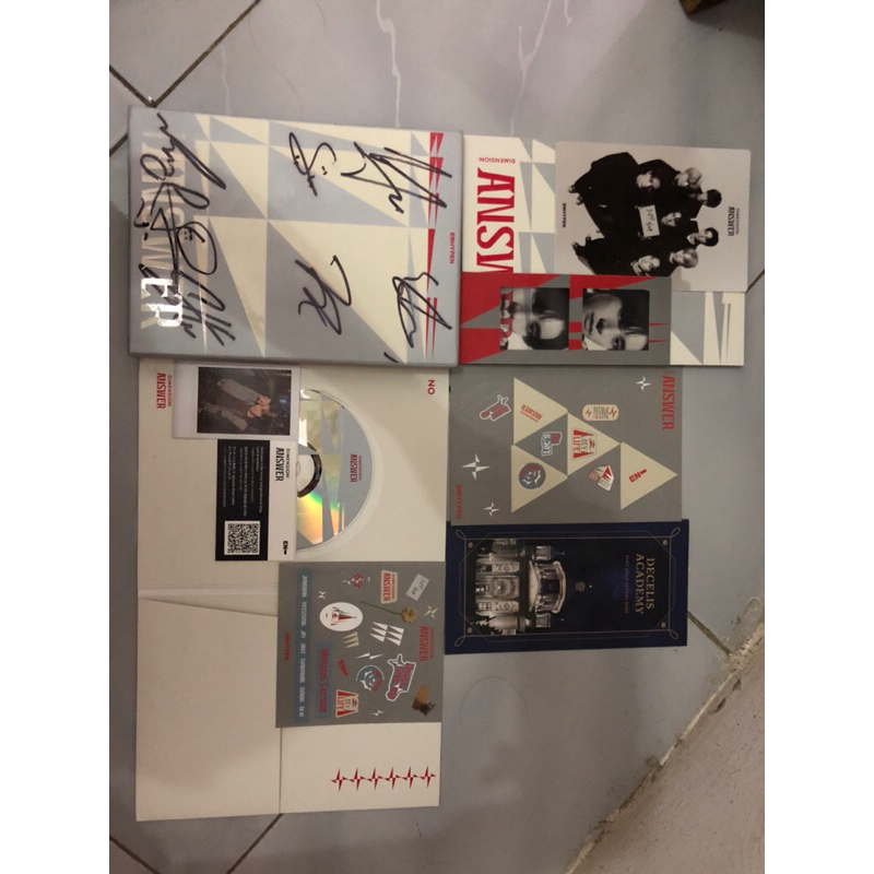 Signed Album Official Enhypen Dimension:Answer Pola Jake Lenti Jake