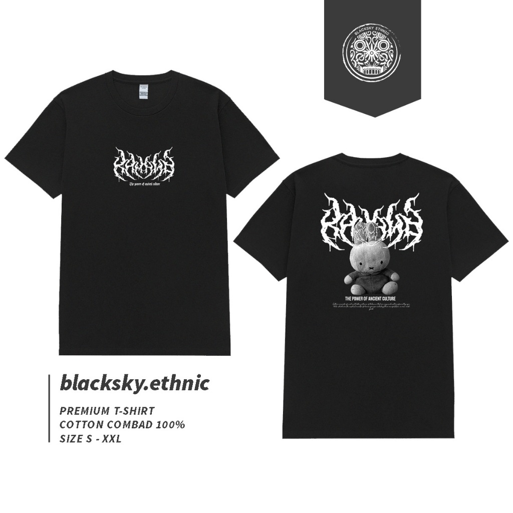 Kaos Etnik New Style / Baju Etnik / Baju kaos dayak / baju kalimantan / kaos hitam / baju motif / ba