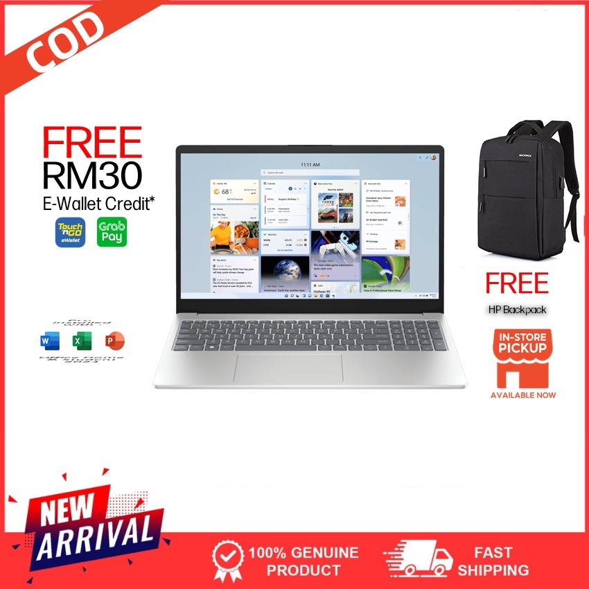 2024 Komputer Kantor Bisnis  Laptop baru baru original 15-6'' Layar IPS HD intel J4015 RAM SDD 8GB+2