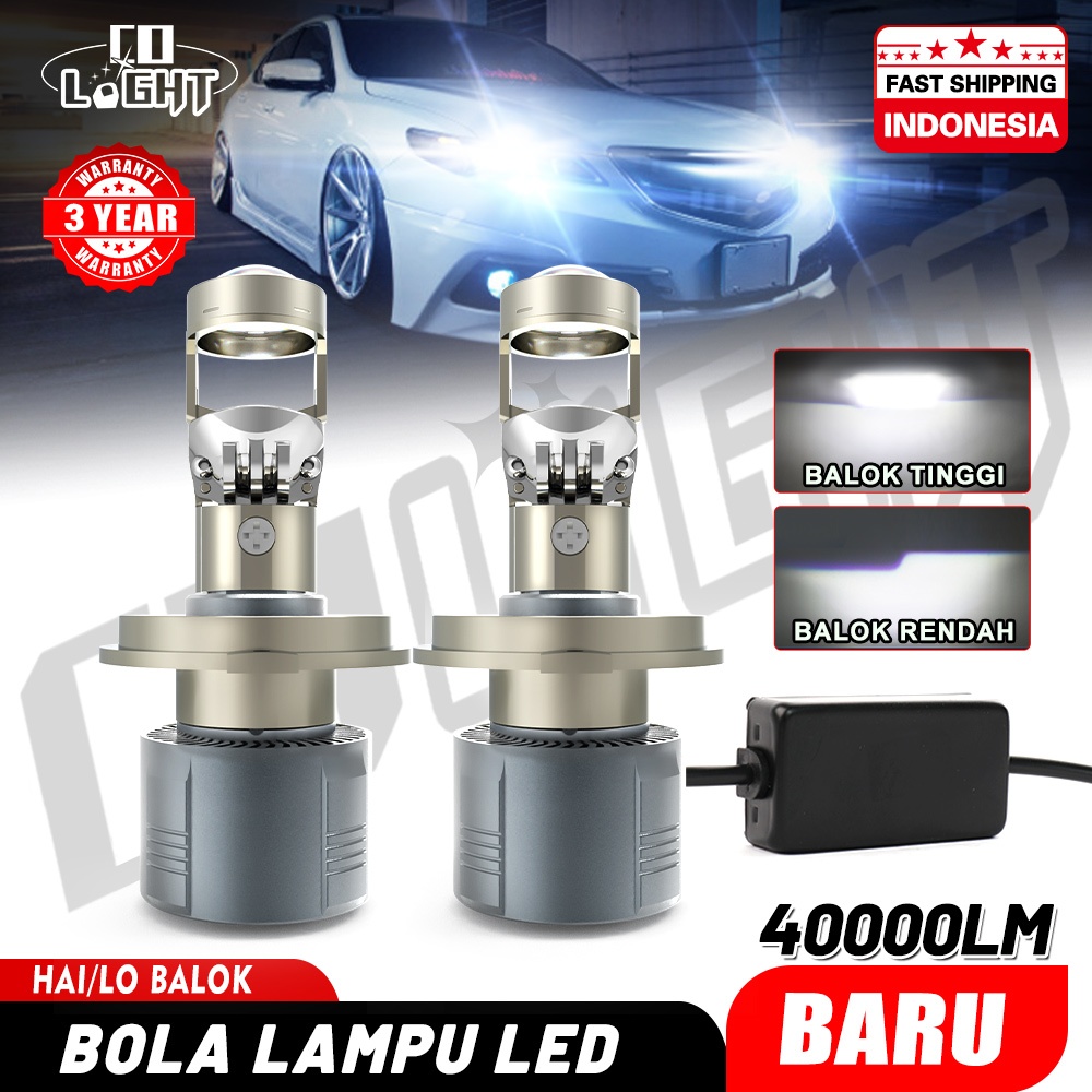 CO LIGHT LAMPU LED MOBIL MOTOR H4 H7 H11 MINI PROJEKTOR PROJIE Y12 ORIGINAL SUPER TERANG