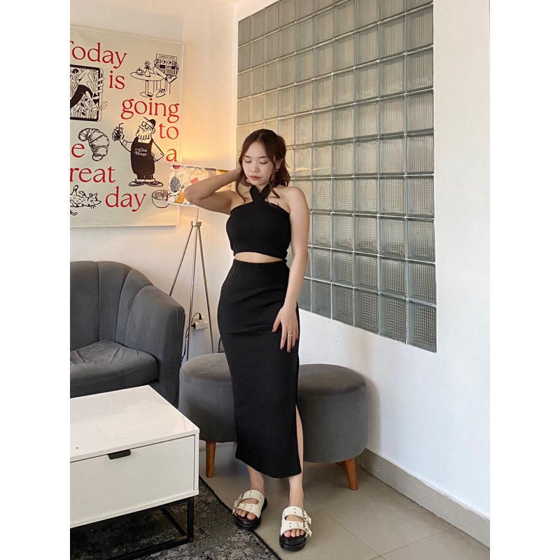 ONE SET ROK CAMILA // TOP SLING // ROK SPAN BELAH
