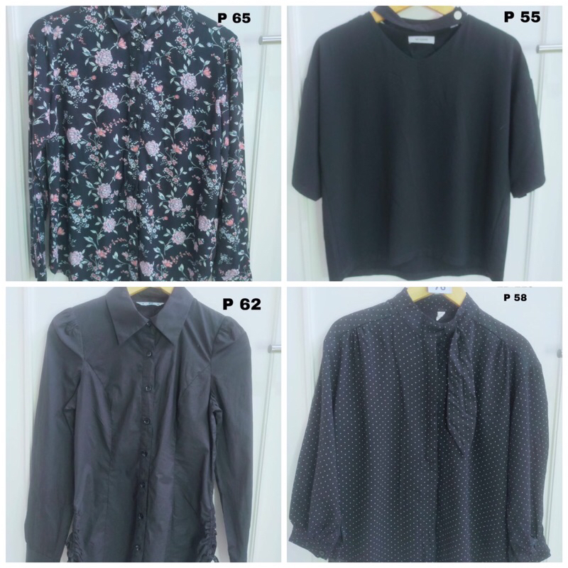 kemeja dan bluse wanita  | kemeja blouse korea Oversize lengan panjang dan pendek