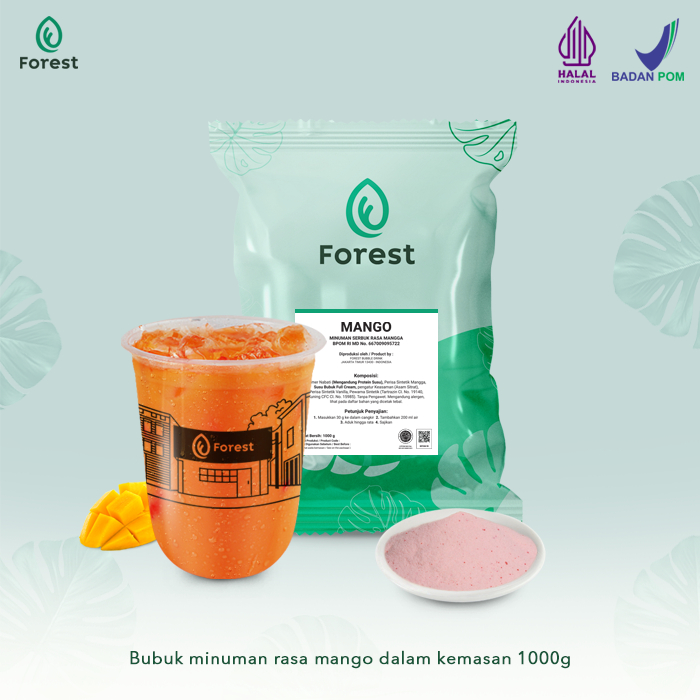 

Bubuk Minuman Buah MANGO Powder 1000g - Forest Bubble Drink
