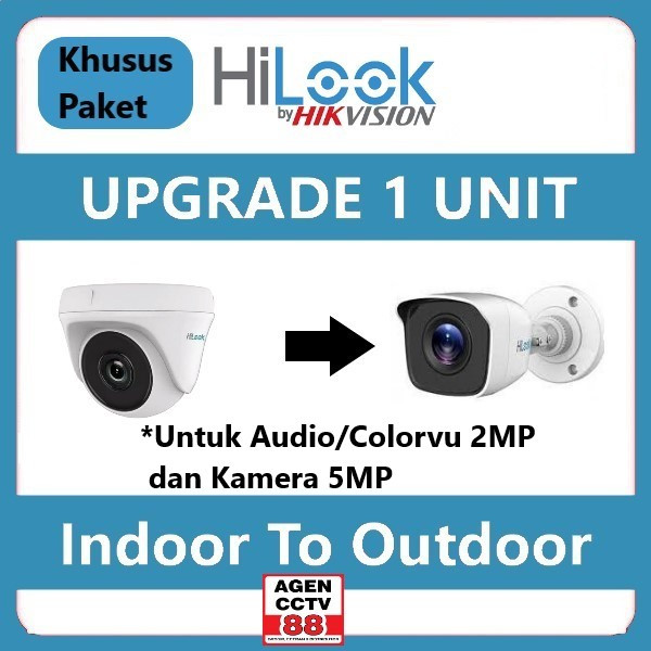 Upgrade CCTV Hilook 5MP Indoor to Outdoor Khusus Paket CCTV Hilook