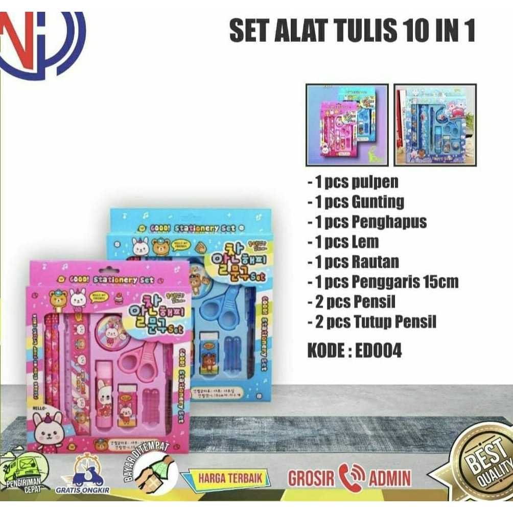 

Set Alat Tulis Anak 10in1