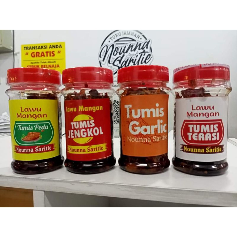 

SAMBEL CUMI NOUNNA SARITIE/TUMIS TRASI/TUMIS JENGKOL/TUMIS PEDA Nounnasaritie