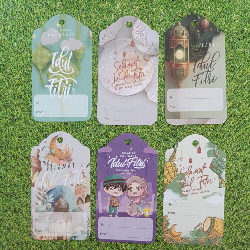 

HANG TAG IDUL FITRI. SUDAH TERMASUK 10 GANTUNGAN GIFT. 1 PACK ISI 10. UKURAN 5 X 9CM.