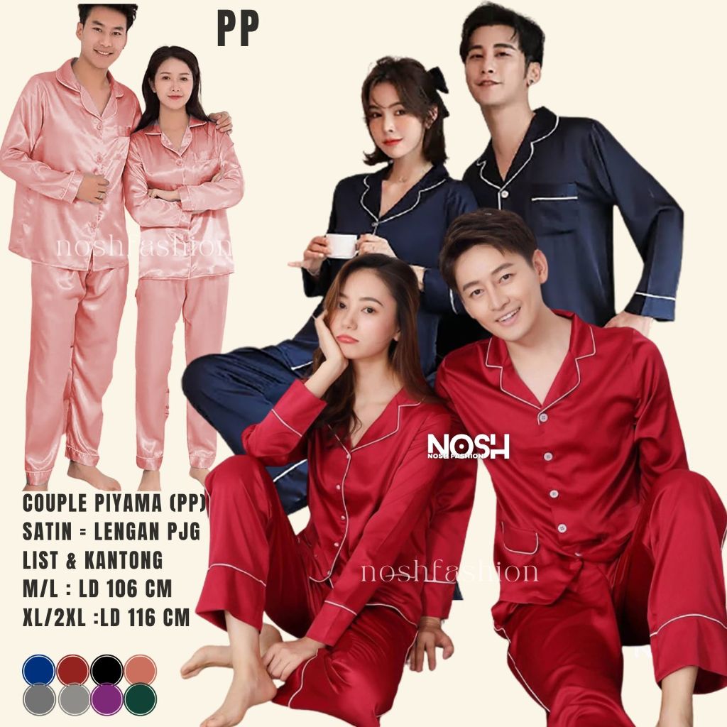 Piyama couple pasangan terbaru Big Size Couple Jumbo PP - LD 116 Cm - NOSH