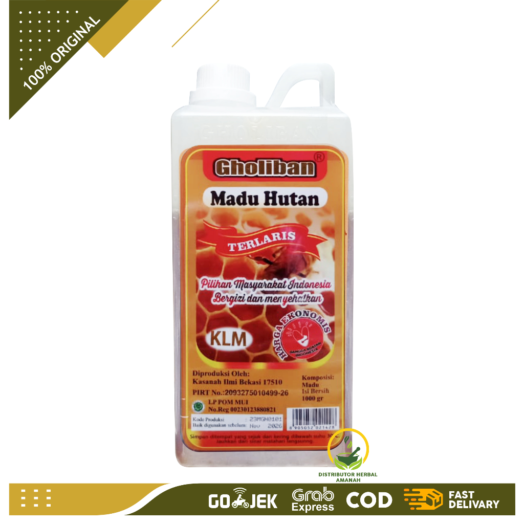 

Gholiban Madu Hutan Kalimantan Plus Bee Pollen Dan Royal Jelly 1 Kg