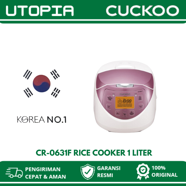 CUCKOO Digital Rice Cooker 1 L CR-0631F/PK /  Cockoo CR0631F  /  Rice Cooker Digital 1 Liter Made In