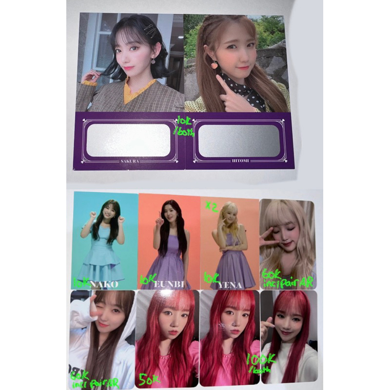 iz*one oneiric diary 3d ver photocard pc scratch card ar od izone