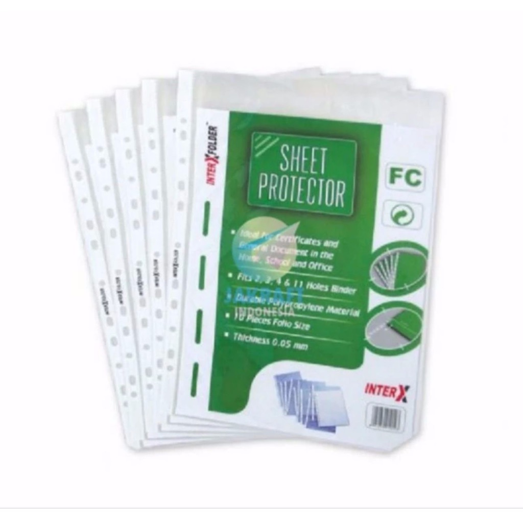 

Sheet Protektor Folio FC isi 10 Lembar Inter X