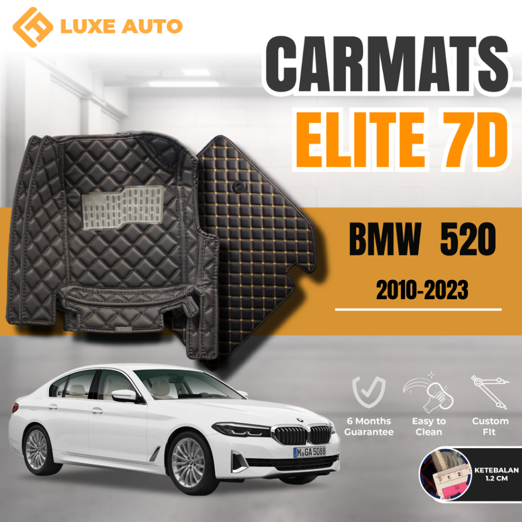 Karpet Mobil Kulit Elite 7D BMW 520