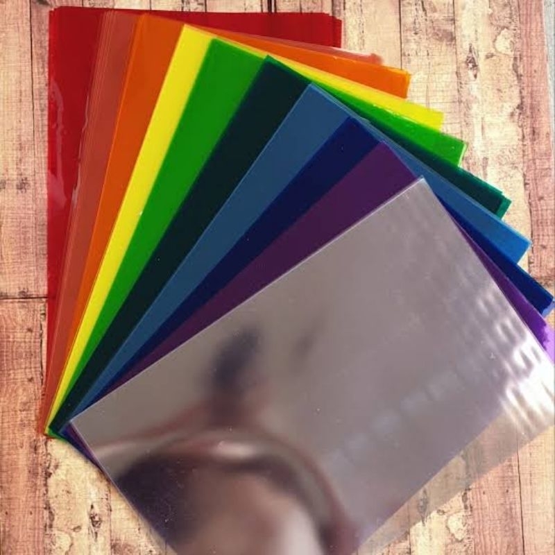[10 LBR] PLASTIK MIKA JILID / MIKA BENING MIKA WARNA JILID / PLASTIK JILID WARNA