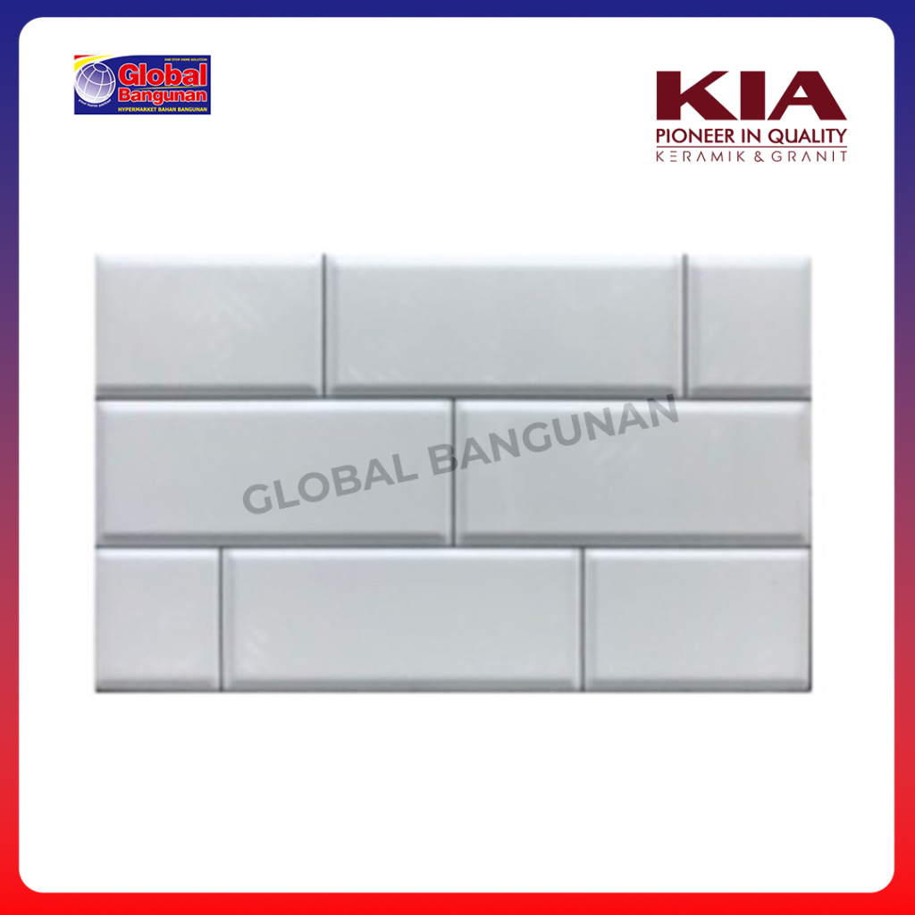 KERAMIK CRYSTAL WHITE/I 25x40 - KIA