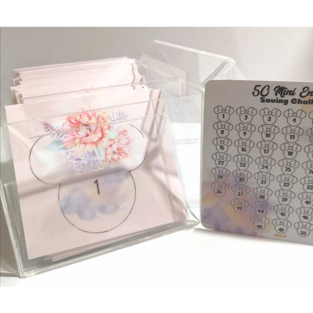 

CUSTOM GLOSSY/CLEAR SAVING BOX CHALLENGE 50/100 MINI ENVELOPE