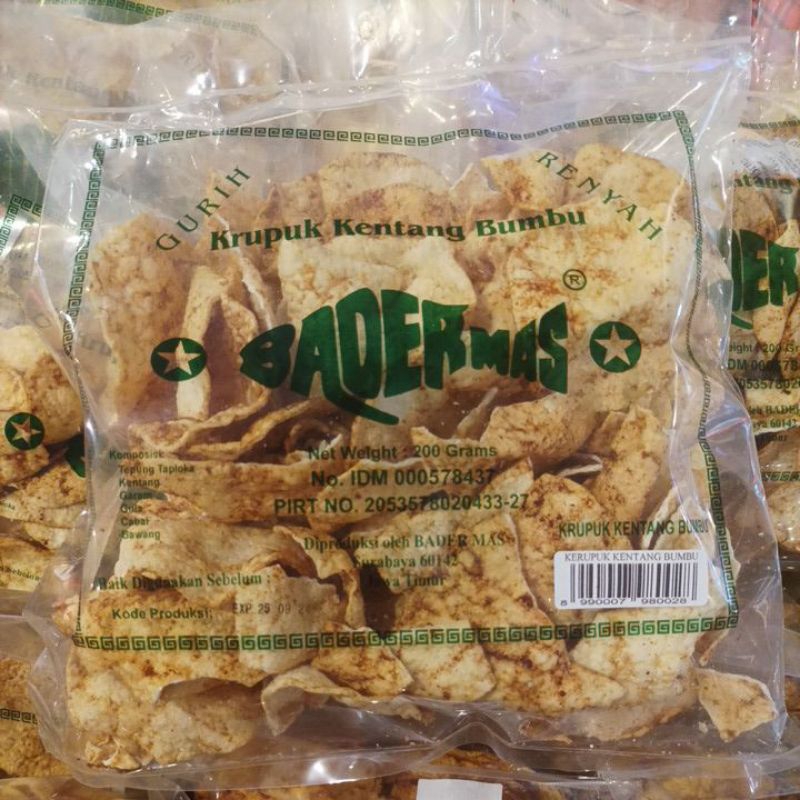 

Badermas Kerupuk Kentang Bumbu 200gram