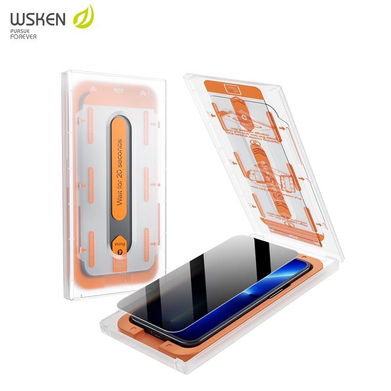STOK TERBATAS WSKEN Tempered Glass for iphone 15 14 13 12 11 ProMax Full Coverage Screen Protector 2